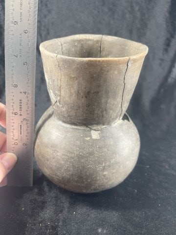 Mississippian Water Bottle broken & glued Indian Artifact Arrowhead (1 of 4)