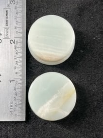 Pair of Ear Spools Indian Artifact Arrowhead