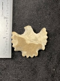 Chipped Hawk Effigy Indian Artifact Arrowhead