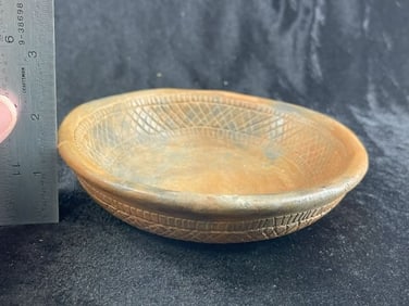 Caddo Bowl repaired Indian Artifact Arrowhead