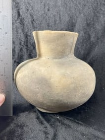 Mississippian Water Bottle neck broken & glued Indian Artifact Arrowhead