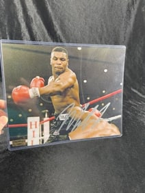 8x10 Mike Tyson Hand Signed Authentic Autograph Card