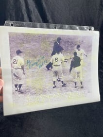 8x10 George Kell Hand Signed Authentic Autograph Card