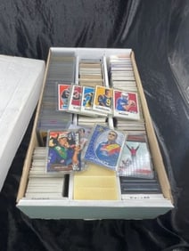 Large Box of assorted Football & Nascar Cards