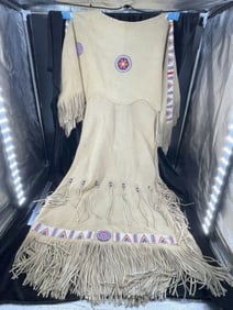 Large Beaded Leather Dress