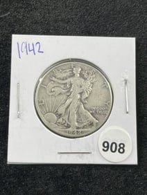 1942 Walking Liberty Half Dollar Coin