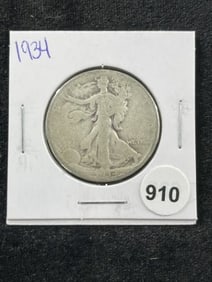1934 Walking Liberty Half Dollar Coin
