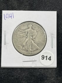 1941 Walking Liberty Half Dollar Coin