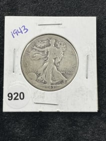 1943 Walking Liberty Half Dollar Coin