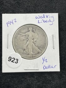 1942 Walking Liberty Half Dollar Coin