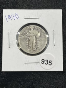 1930 Standing Liberty Quarter Dollar