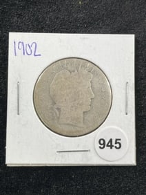 1902 Barber Half Dollar