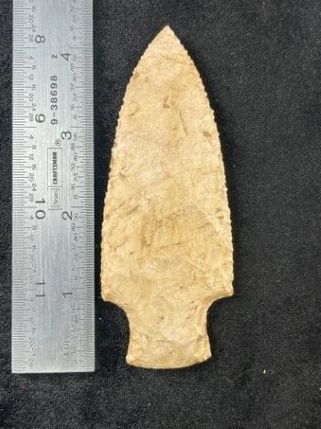 4 & 1/4" Benton from Illinois Indian Artifact Arrowhead (1 of 3)