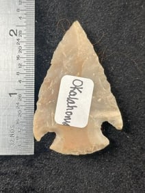2 & 1/16" Snyders from Oklahoma Indian Artifact Arrowhead