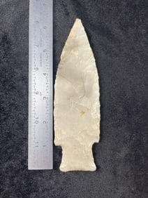 6 & 1/8" Hardin Indian Artifact Arrowhead
