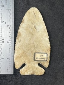 4" Thebes from Boone County, Iowa Indian Artifact Arrowhead