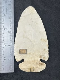 4 & 3/4" Thebes from Jersey, Illinois Indian Artifact Arrowhead