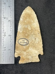 3 & 7/8" Kirk from Illinois Indian Artifact Arrowhead