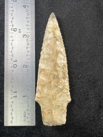 3 & 3/4" Adena Indian Artifact Arrowhead