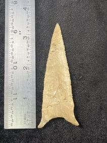 3 & 1/2" Dalton Indian Artifact Arrowhead