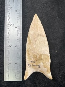 3 & 3/4" Dalton from Boone County, Iowa Indian Artifact Arrowhead