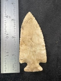 3 & 1/4" Hardin Indian Artifact Arrowhead