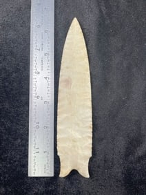 6 & 1/2" Novaculite Dalton out of the Texas Collection Indian Artifact Arrowhead