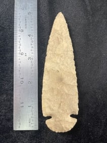 5" Dovetail out of the Texas Collection Indian Artifact Arrowhead