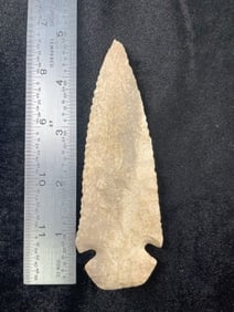 4 & 7/8" Dovetail out of the Texas Collection Indian Artifact Arrowhead
