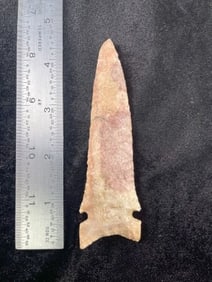 4 & 3/8" Graham Cave out of the Texas Collection Indian Artifact Arrowhead