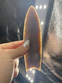 5 & 3/8" Double Fluted Clovis Indian Artifact Arrowhead