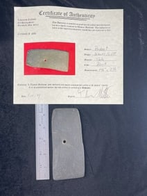 Pendant with Thomas Matthews COA from Delaware County, Ohio Indian Artifact Arrowhead