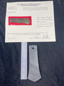 Anchor Pendant with Thomas Matthews COA from Greenfield Indiana Indian Artifact Arrowhead