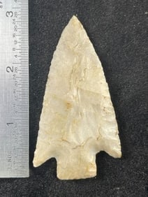 2 & 15/16" Hardin Indian Artifact Arrowhead