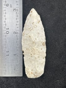 3" Agate Basin Indian Artifact Arrowhead