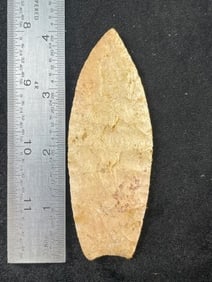 4 & 1/8" Agate Basin Indian Artifact Arrowhead