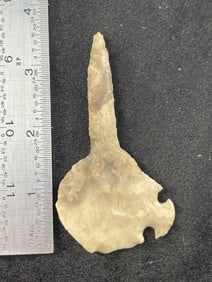 3 & 1/2" Texas Cornertang Drill Indian Artifact Arrowhead