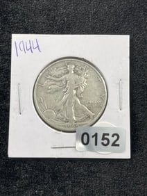 1944 Walking Liberty Half Dollar Silver Coin