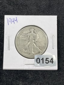 1944 Walking Liberty Half Dollar Silver Coin
