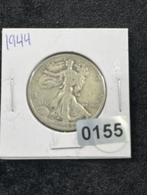1944 Walking Liberty Half Dollar Silver Coin