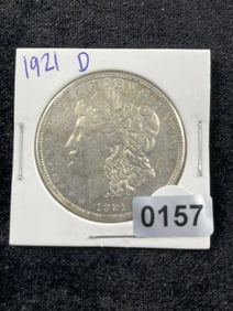 1921 D Morgan Silver Dollar Coin