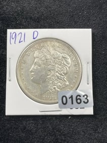 1921 D Morgan Silver Dollar Coin