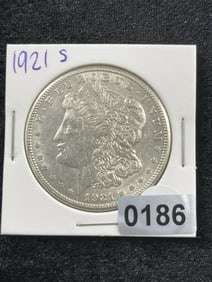 1921 S Morgan Silver Dollar Coin