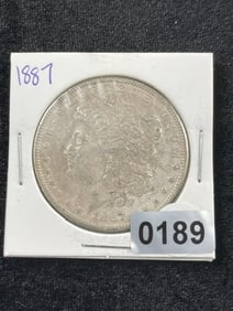 1887 Morgan Silver Dollar Coin