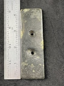 2 & 3/8" Gorget Indian Artifact Arrowhead