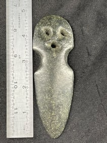 4 & 3/4" Face Effigy Blade Indian Artifact Arrowhead