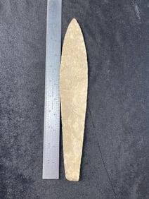 10 & 1/2" Agate Basin Indian Artifact Arrowhead