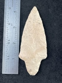 4 & 7/16" Adena Indian Artifact Arrowhead
