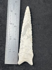 4 & 3/4" Dalton Indian Artifact Arrowhead