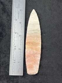 5" Agate Basin Indian Artifact Arrowhead